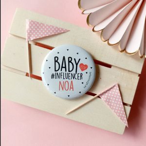chapa personalizada baby influencer tete rouge